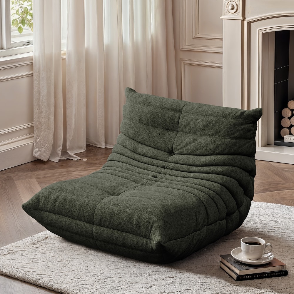 Lazy Fireside Sofa Lounge Chair Filled by High Density Memory