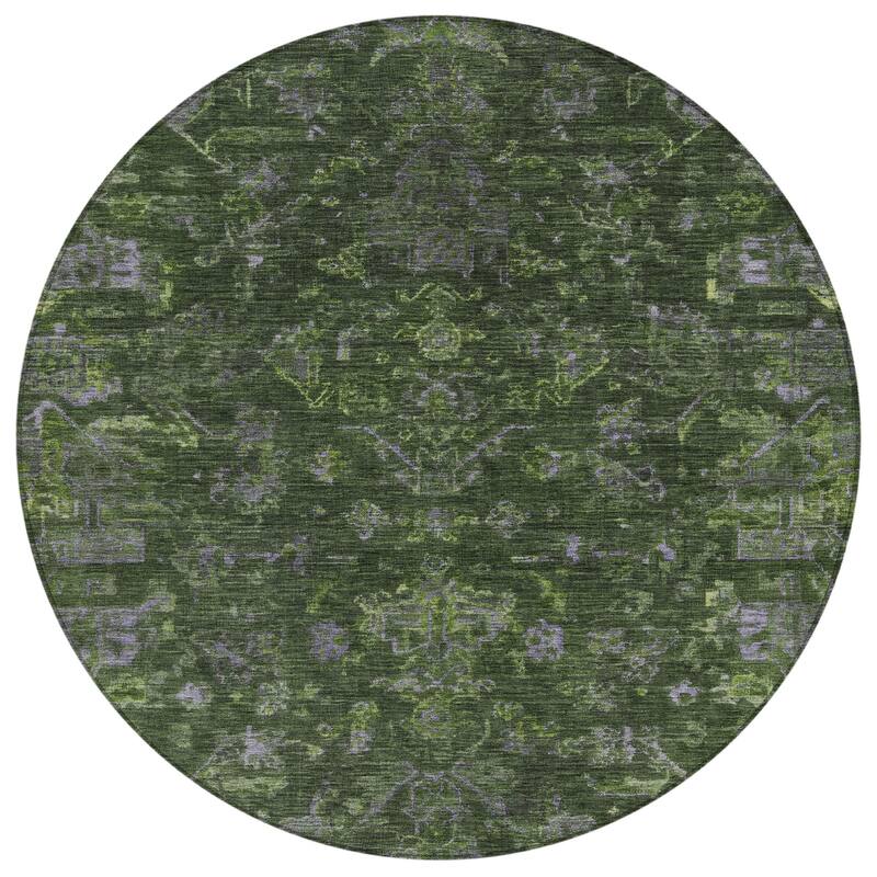 Machine Washable Indoor/ Outdoor Traditional Chelsea Chantille Rug