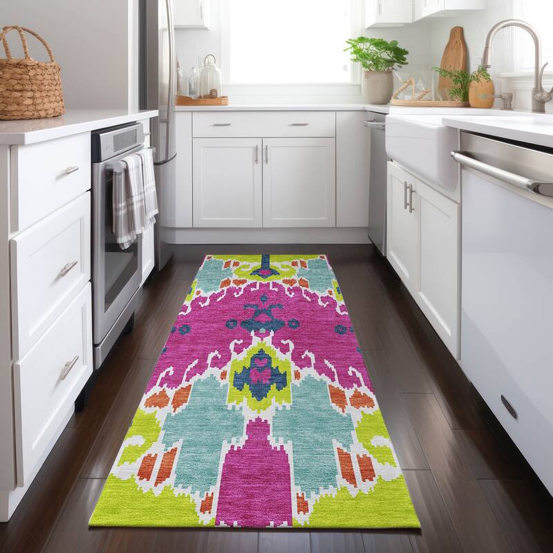 Machine Washable Indoor/ Outdoor Chantille Global Boho Rug