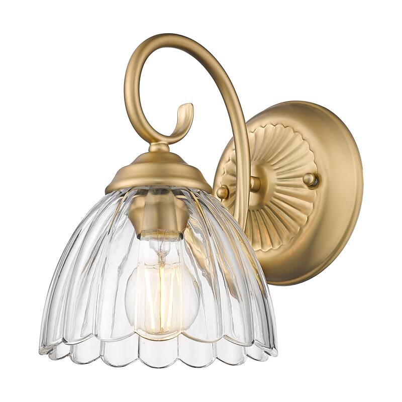 Golden Lighting Audra 1-light Wall Sconce in Brushed Champagne Brass