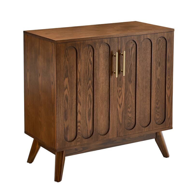 Versatile Mid Century Modern Storage Cabinet with Adjustable Shelves and Sturdy Construction