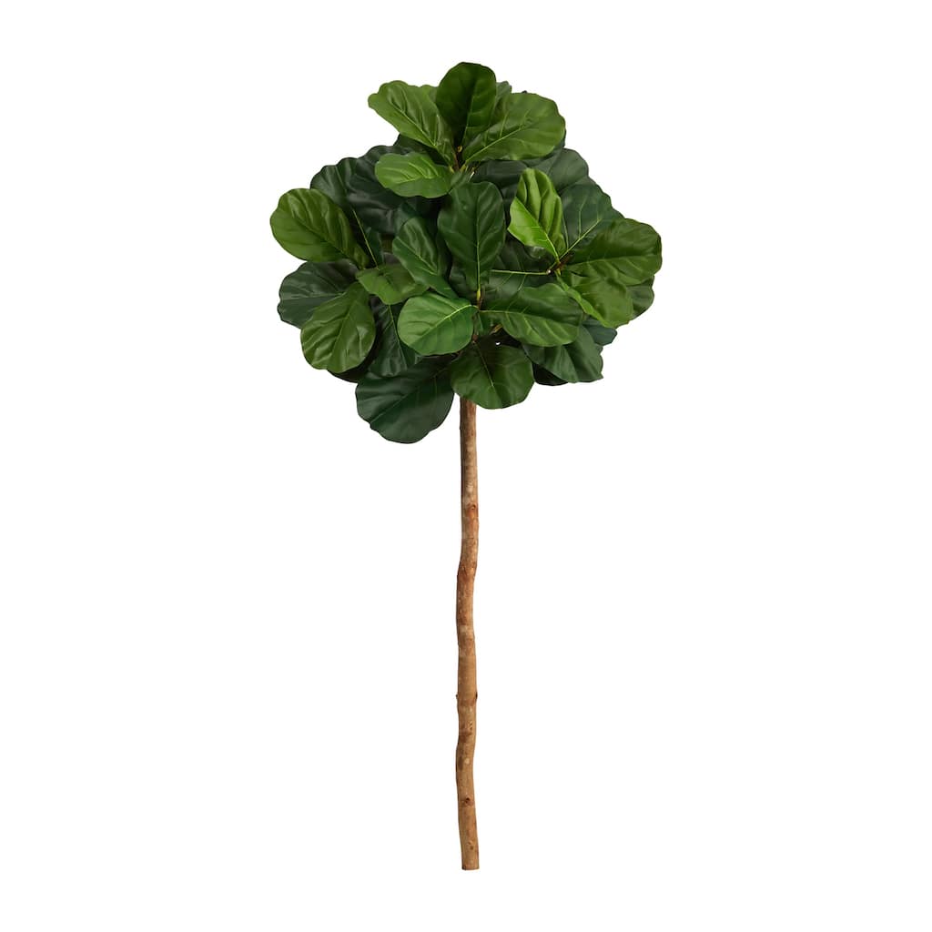Artificial Fig Tree 4.5ft - Indoor Faux Tree, Realistic Green Foliage, Home Decor, Office Plant - 61 Inches and Over