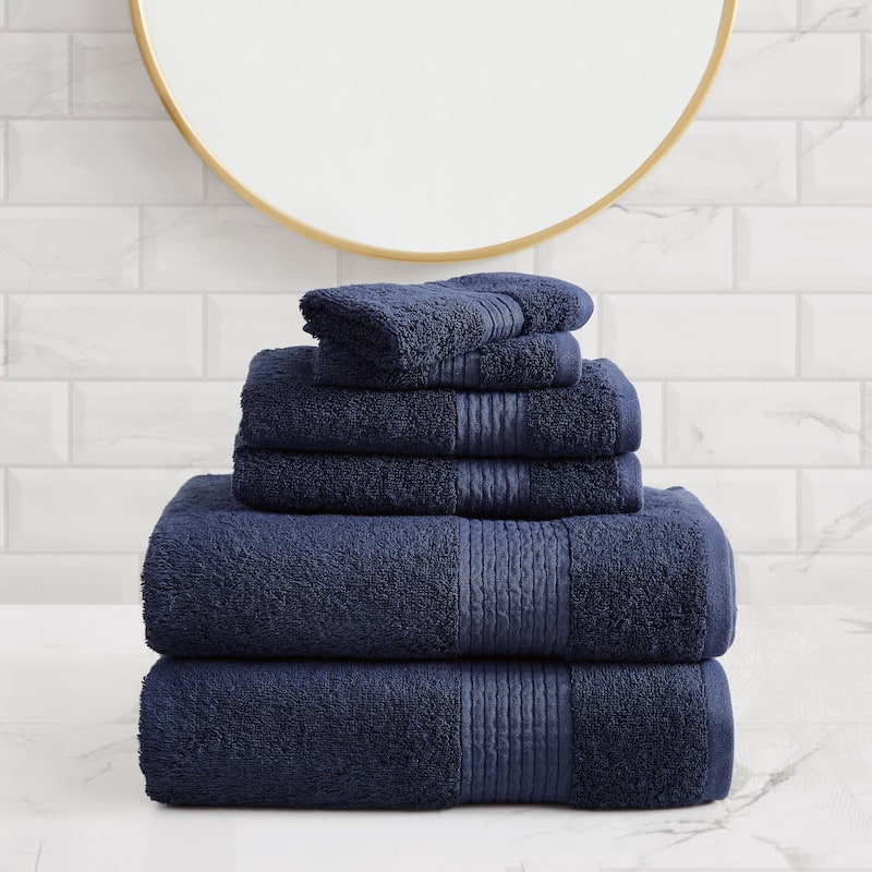 Badgley Mischka Cotton TENCEL™ Oversized 6 Piece Towel Set