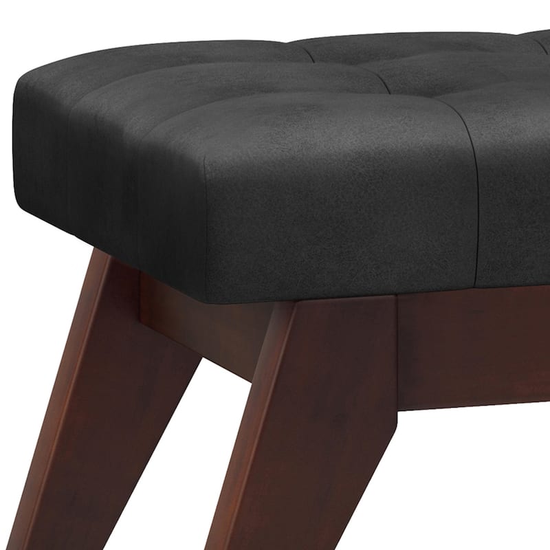 WYNDENHALL Tierney 40 inch Wide Mid Century Modern Rectangle Ottoman Bench
