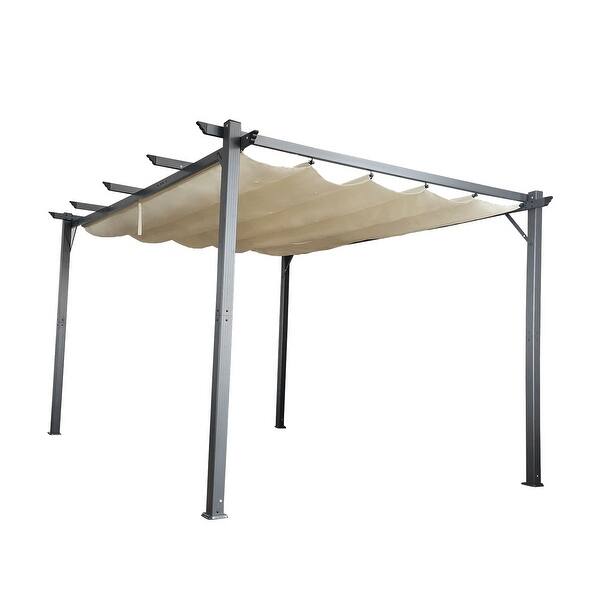 Shop Cloud Mountain Patio Pergola Flat Hanging Kd Tent Retractable