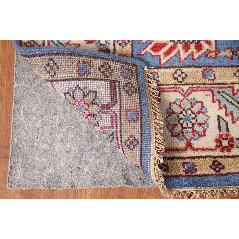 Blue Oushak Oriental Area Rug Wool Carpet - 7'10"x 9'10"