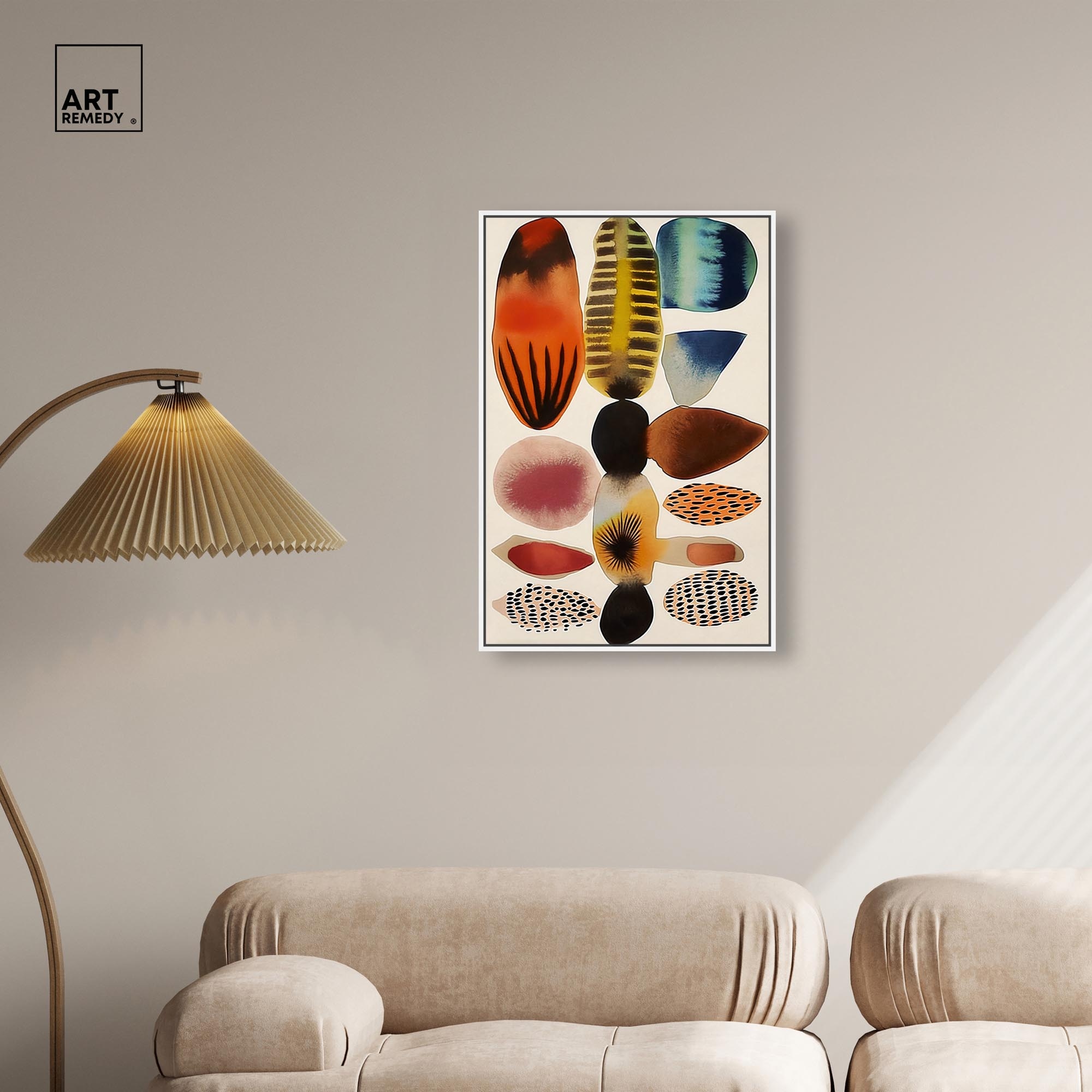 Assembled Pieces I Canvas by Art Remedy