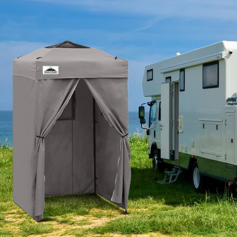 EAGLE PEAK Flex Compact 4x4 Pop-up Canopy Changing Room, Portable Privacy Dressing Room
