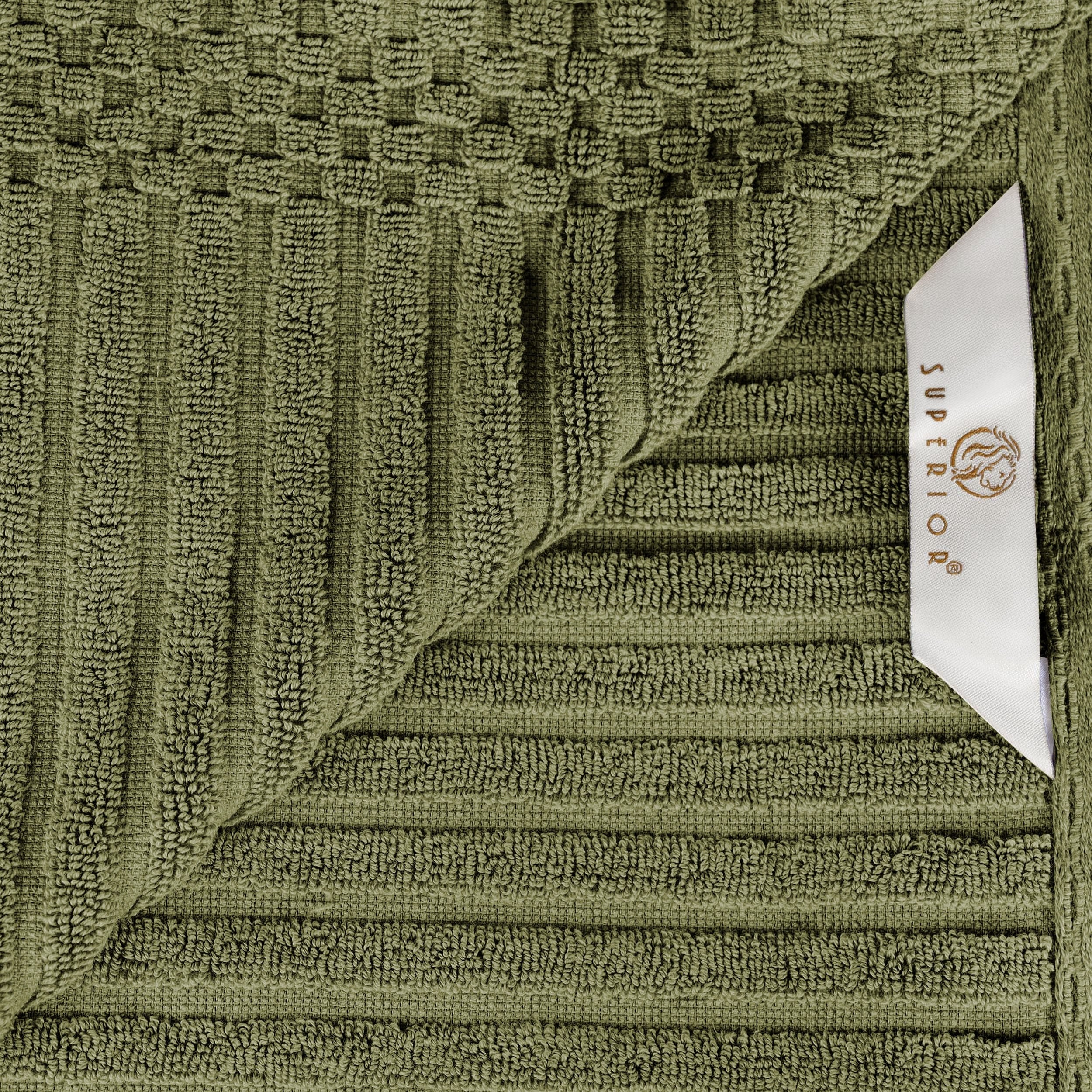 Superior Soho 3-Piece Ribbed Cotton Towel Set in Assorted Colors  -image