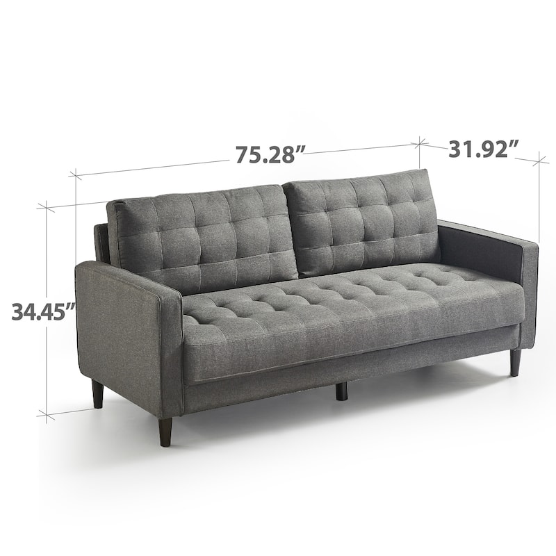 Priage by ZINUS Upholstered Sofa - Dark Grey