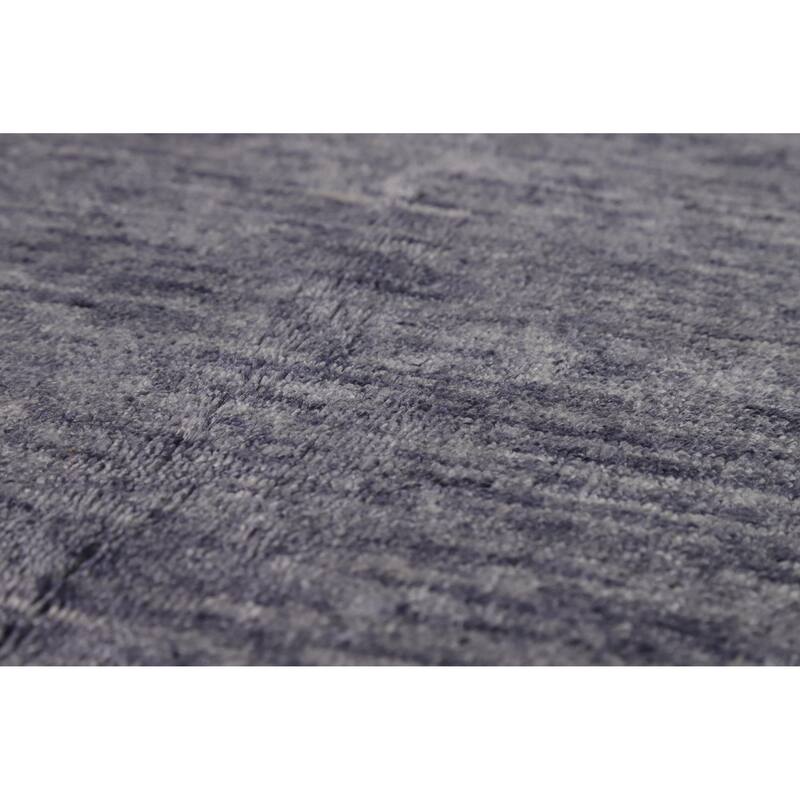 Hand Knotted Oriental 100% Wool Carpet Tribal Tribal Navy Blue & Blues Gabbeh Area Rug - 12' 1'' X 9' 1''