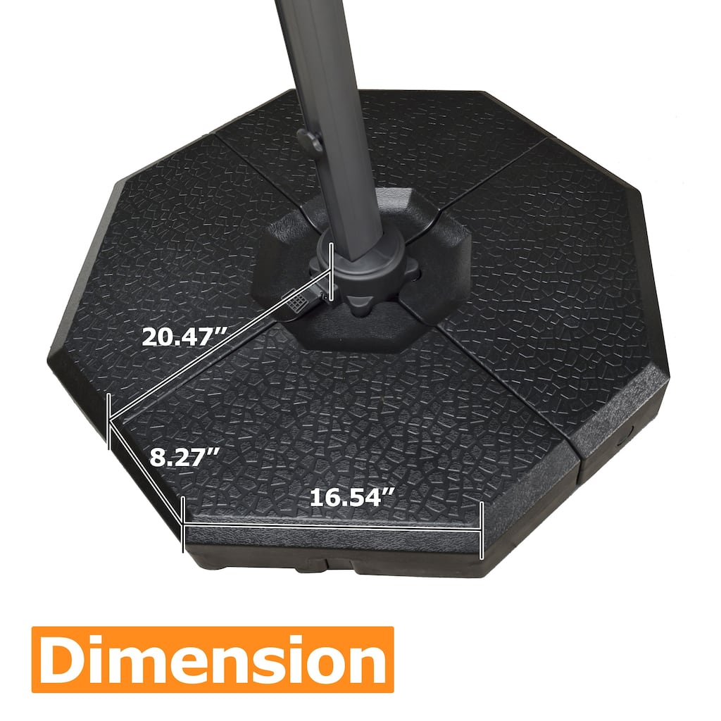 PURPLE LEAF ZP04BSBJ-100 Umbrella Base - 40.16"X40.16"X5.12"