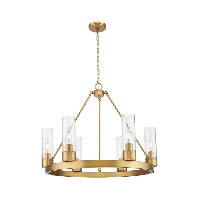 Innovations Lighting Downtown Urban - Boreas - 6 Light 29" Chandelier with 8" Shades