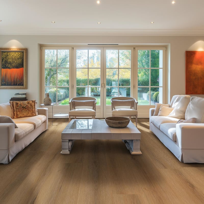 Ackland AKVRC9X48-9030-PL Wiltern 9" x 48" Embossed Vinyl Flooring