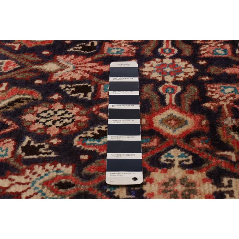 ECARPETGALLERY Hand-knotted Andelz Navy Wool Rug - 3'7 x 10'0