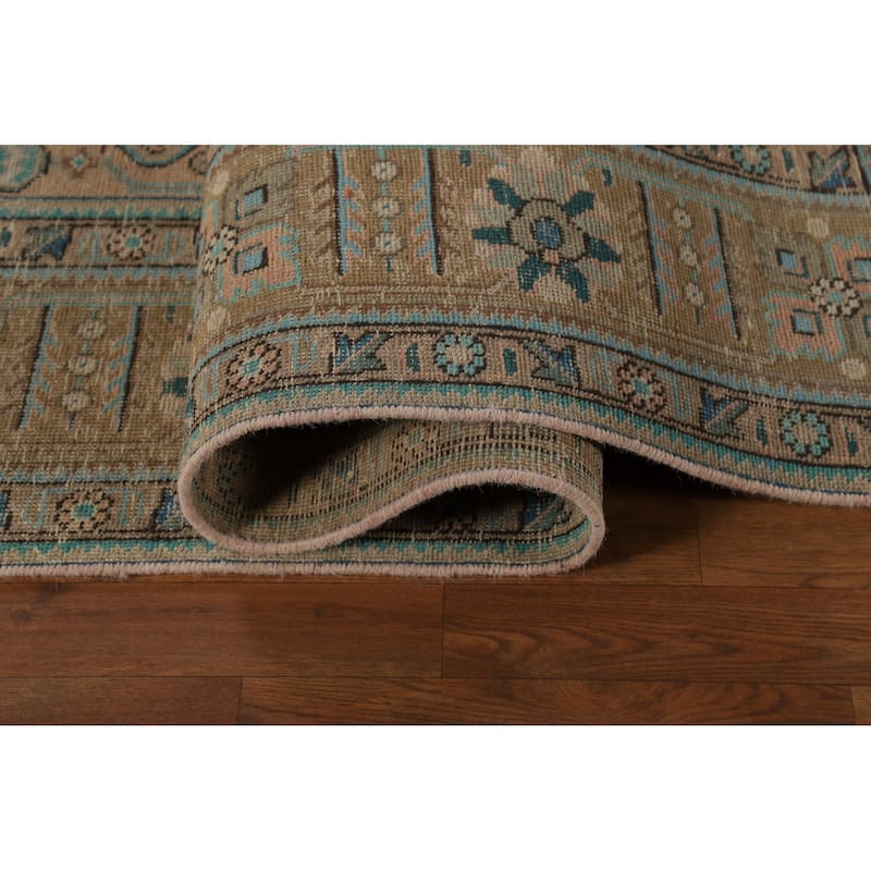 Tabriz Persian Vintage Area Rug Handmade Living Room Wool Carpet - 8'2" x 11'3"
