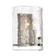 preview thumbnail 3 of 2, Fortress 2-Light Wall Sconce in Mottled Silver