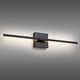 preview thumbnail 1 of 119, 1-Light Black/ Gold/ Nickel Modern Long Linear Strip Wall Sconce Dimmable LED Bathroom Vanity Light