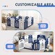 preview thumbnail 4 of 7, Foldable 14 Panels Baby Playpen Sturdy Safety Play Yard for Babies and Toddlers