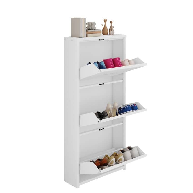 Moasis Shoe Storage Cabinet with Drawers Entryway Shoe Storage