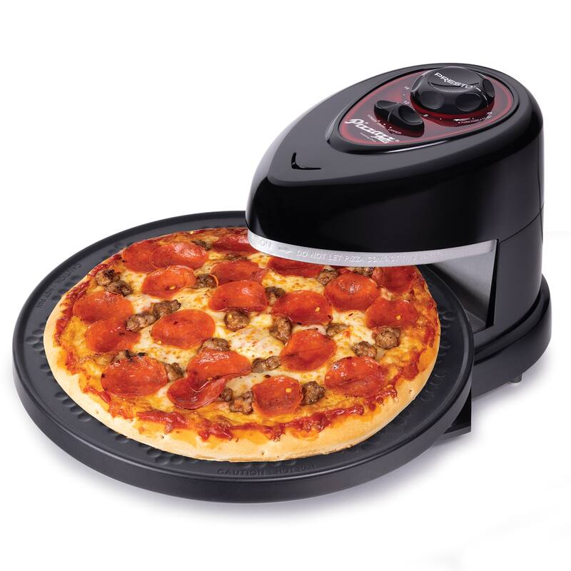 Presto Pizzazz Plus Rotating Pizza Oven, Bake 7-12" Pizzas, Wings, Rolls & More - 12