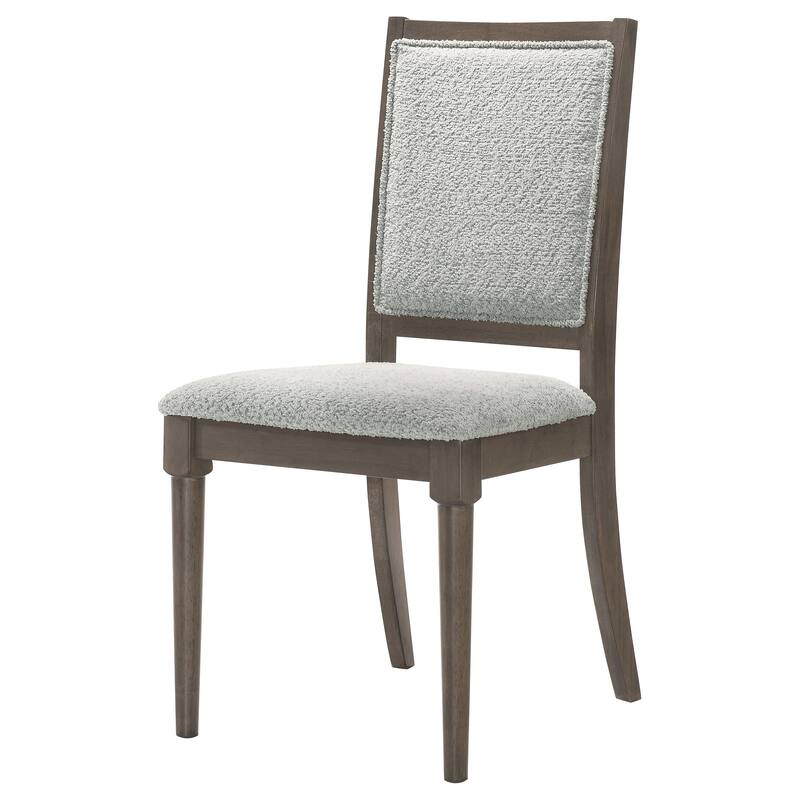 Perkins Dark Brown Upholstered Dining Side Chair (Set of 2)