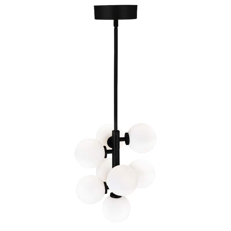 Arya 8 Light Pendant With Black Finish