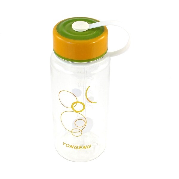 Unique Bargains Camping Traveling 600ml Clear Plastic Cylinder Shaped
