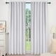 preview thumbnail 41 of 109, Deconovo Back Tab Blackout Curtains (2 Panel) 52W x 108L - Platinum