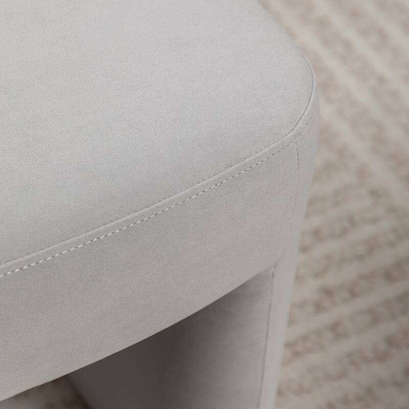 SEYNAR Modern Velvet Upholstered Armless Dining Chair Set of 4