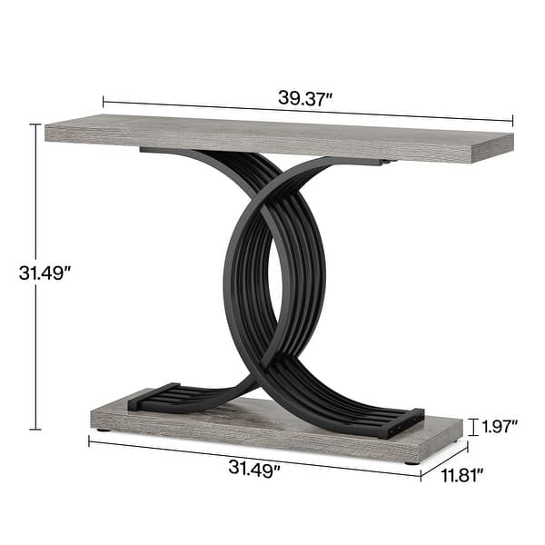 Gold Entryway Table Modern 39Inch Console Table Accent Table On Sale