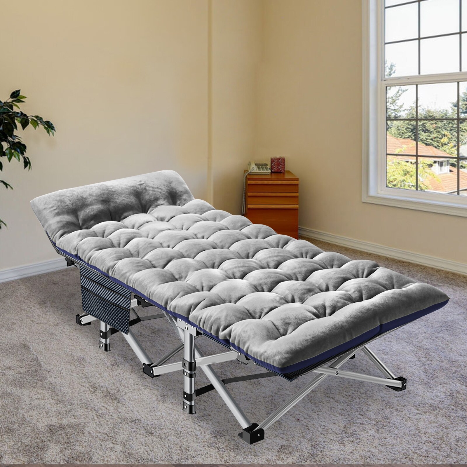 DoCred Oversized Folding Camping Bed Portable Sleeping Bed Cot 75 x28 x14 On Sale Bed Bath Beyond 39088523
