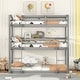 preview thumbnail 6 of 4, Twin over Twin over Twin Triple Bunk Bed with Guardrails