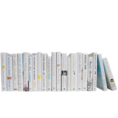 Books White Decorative Accessories: Blizzard Dust Jacket Color By The Foot