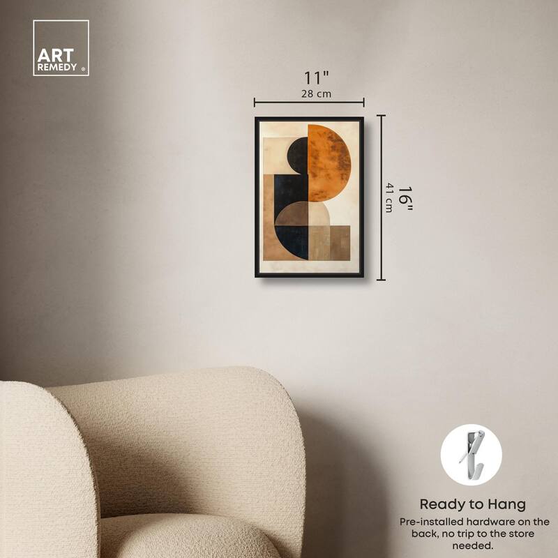 Divided Circle II Canvas by Art Remedy