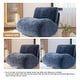 preview thumbnail 34 of 35, UIXE 33" Swivel Upholstered Aceent Chair Comfy Slipper Chair