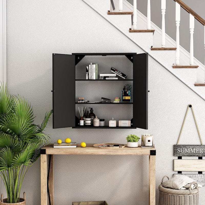 23.62 "Vintage Two Door Wall Cabinet