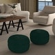 preview thumbnail 15 of 39, WYNDENHALL Vanessa Round Pouf in Velvet Fabric