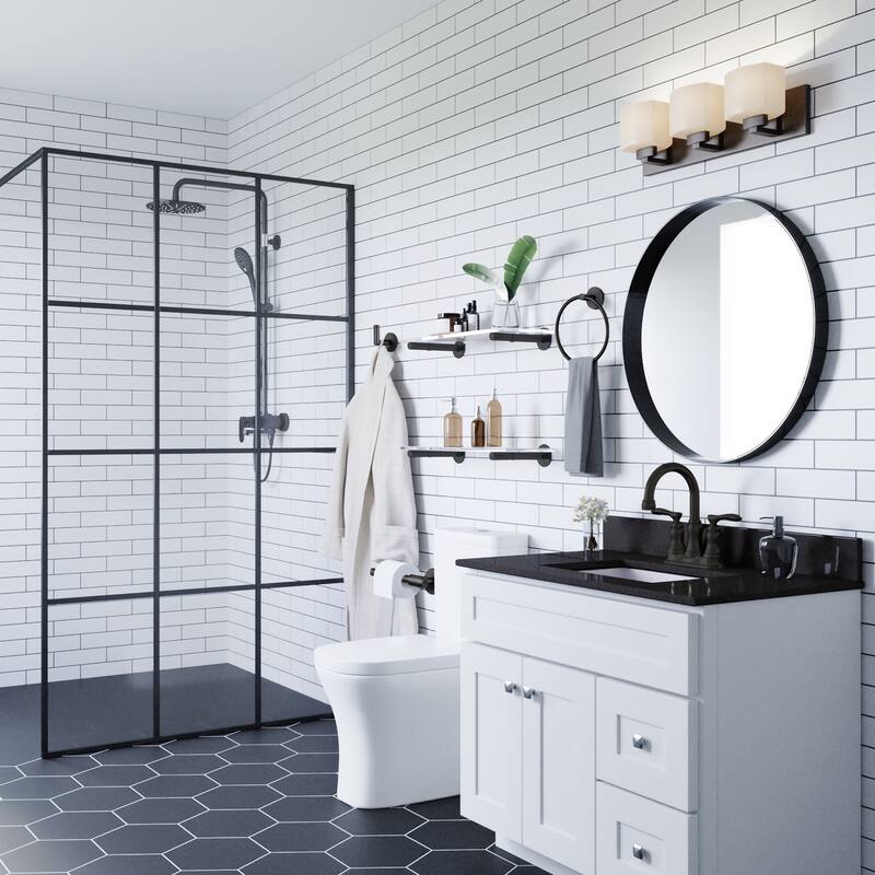 Design House Graz Park Matte Black Toilet Paper Holder