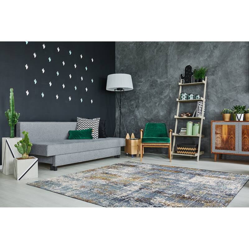 Noori Rug High-low Westfield Caroline Rug - 7'8" x 10'0" - Teal Green/Rust