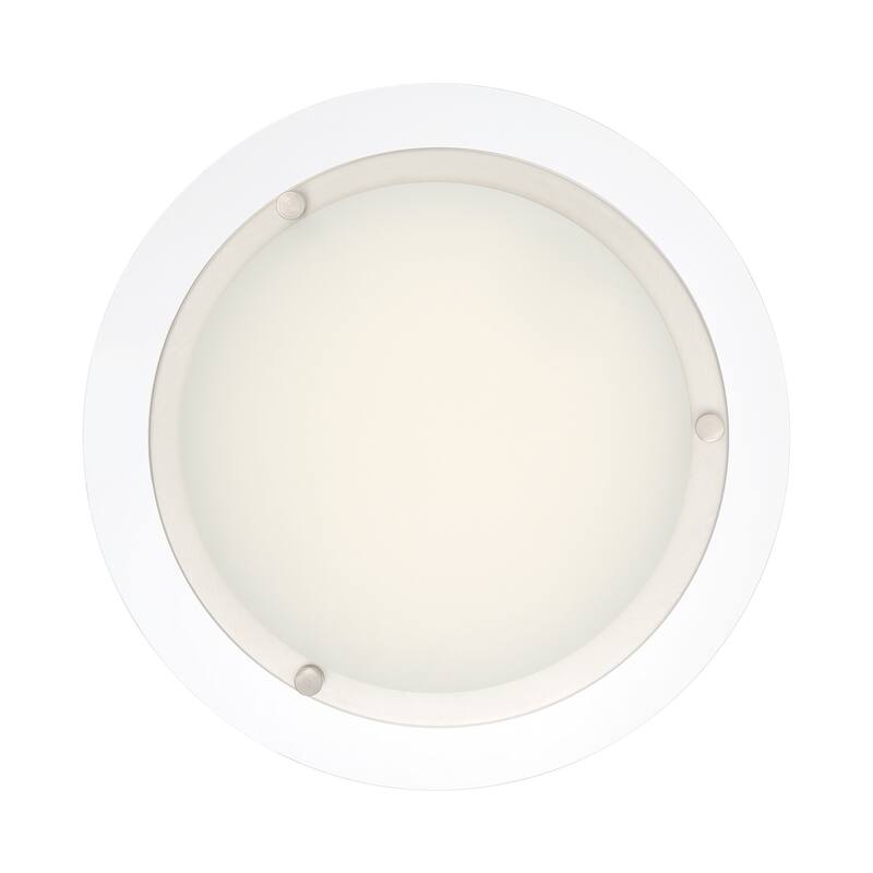Designers Fountain Single Light 12" Wide Integrated LED Flush Mount