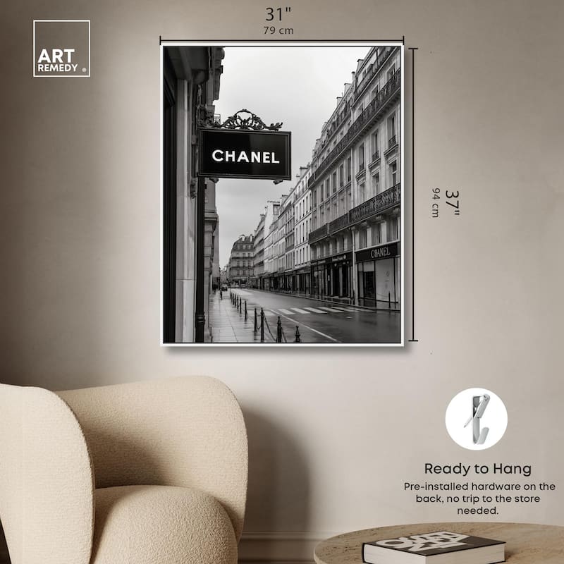 Parisian Fashion Star Canvas by Art Remedy