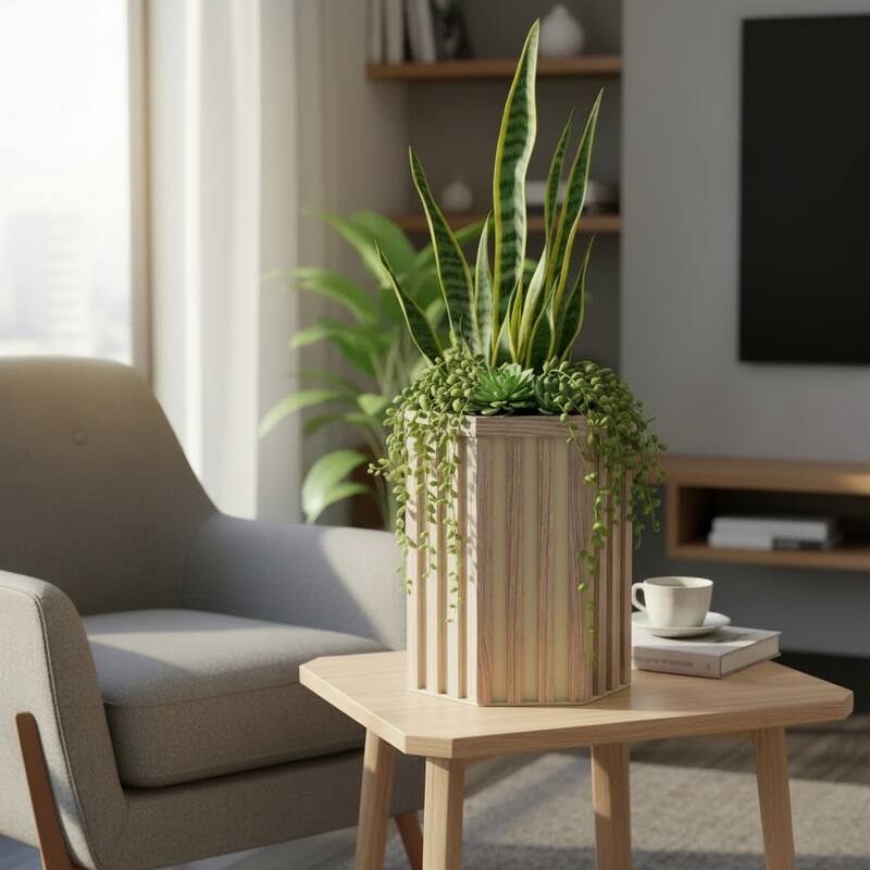 Hexagon Column Planter