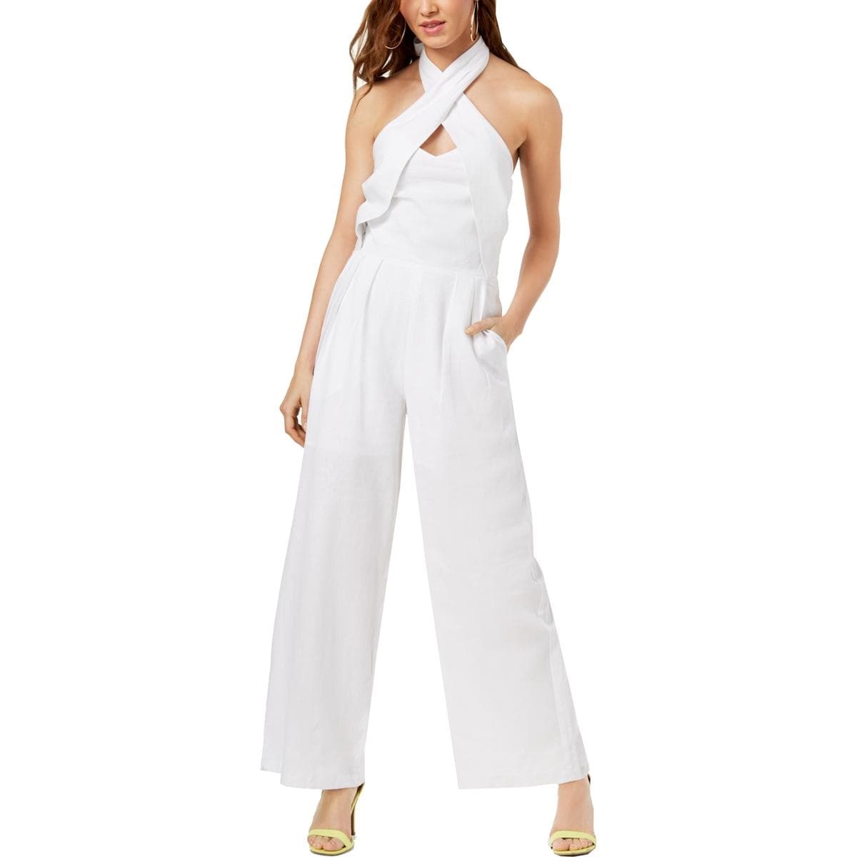 linen halter jumpsuit