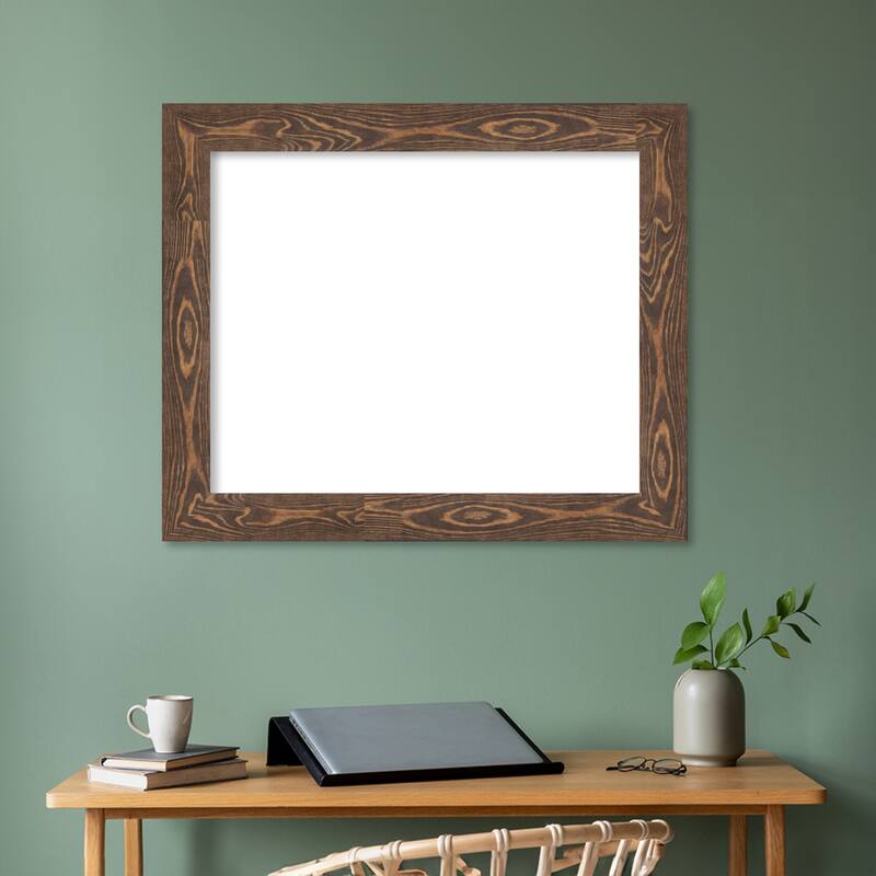 Amanti Art Bridge Black Framed Dry Erase Magnetic Board