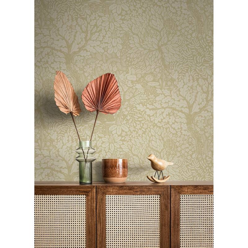 A-Street Prints Olle Sage Forest Sanctuary Wallpaper