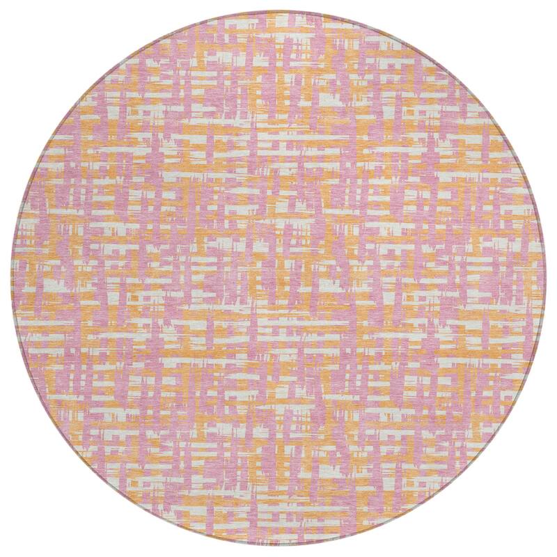 HomeRoots Abstract Transitional Rectangle Outdoor Rug