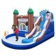 preview thumbnail 2 of 10, Costway 6-in-1 Winter Theme Snowman Inflatable Castle Kids Bounce - Multi-colored - See Details