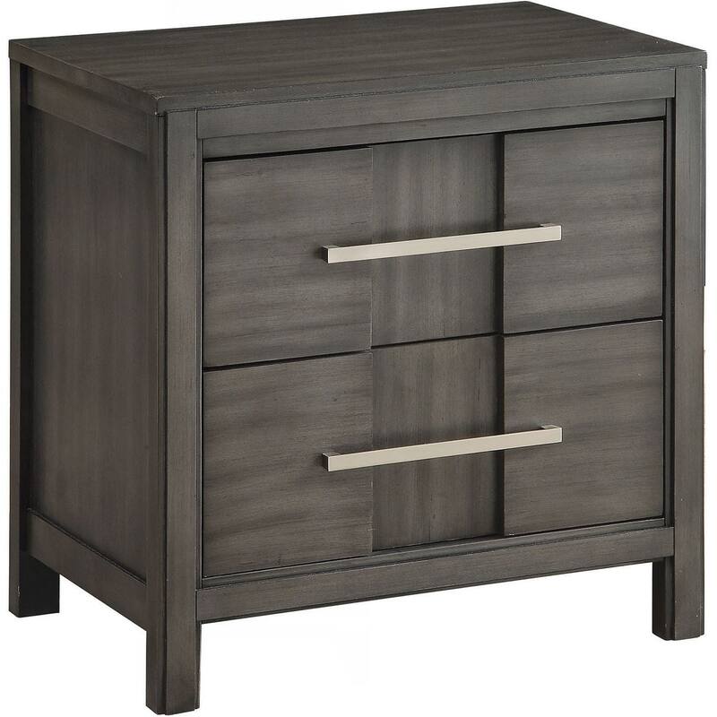 Charming Transitional Nightstand with Advanced Drawer Construction for Bedroom Enhancement