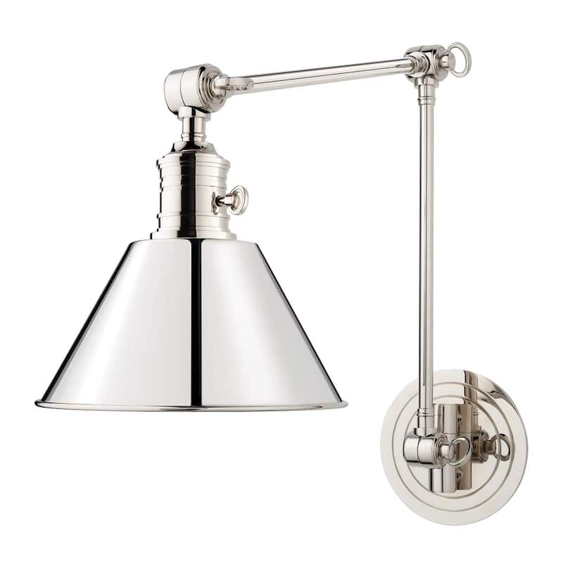 Hudson Valley Lighting Garden City 17" Tall Wall Sconce - Polished Nickel